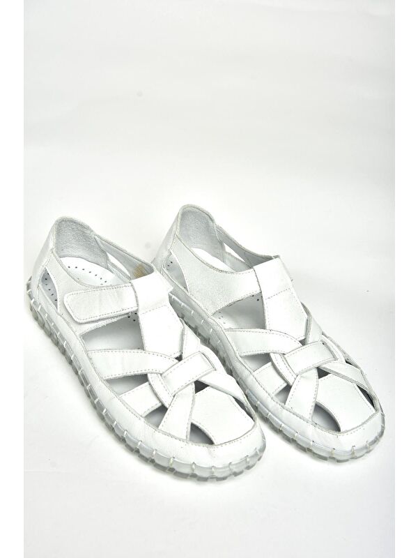 U5554130 Beyaz Kadın Ayakkabı - Görsel 3