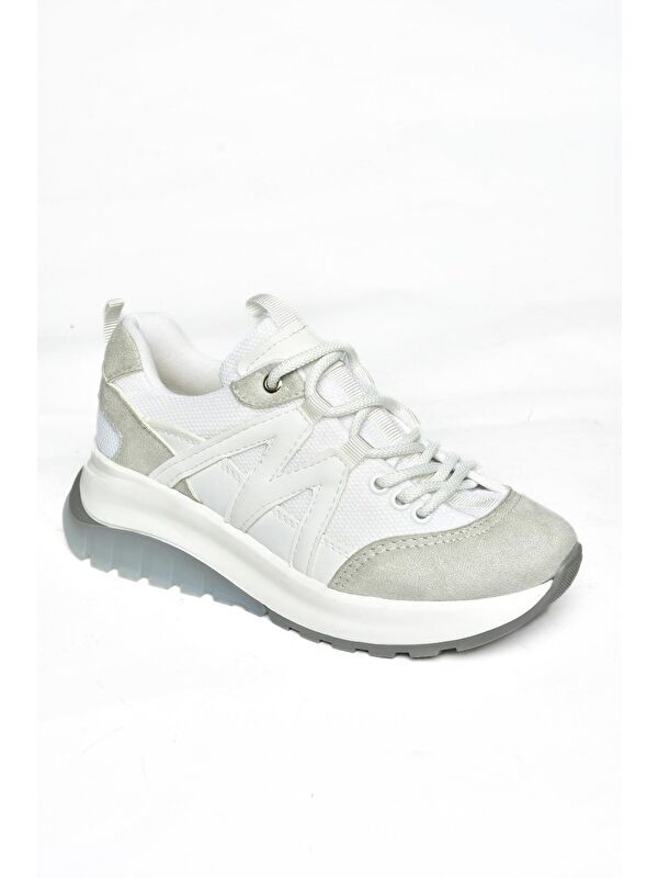 S9731130 Beyaz Kadın Sneakers - Görsel 3