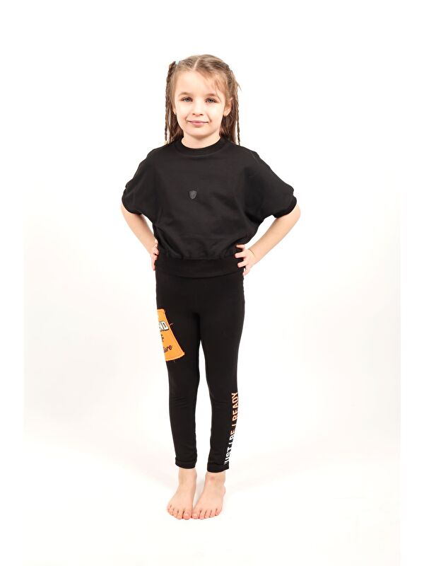 Toontoykids Kız Çocuk Neon Detaylı Tayt
