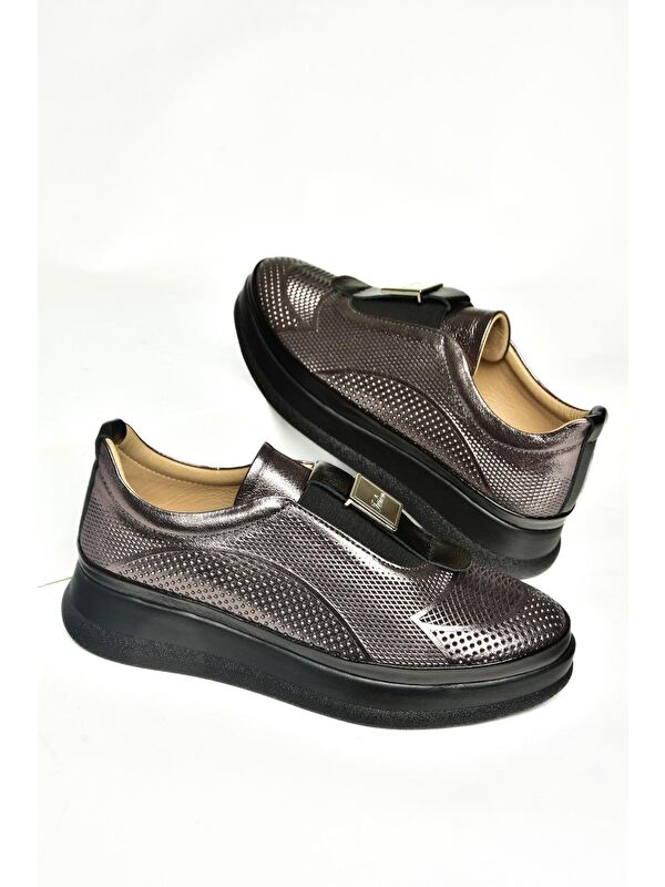 U5551306 Platin Kadın Ayakkabı - Görsel 4