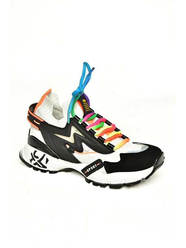 U6026025 Siyah Kadın Sneakers - Görsel 2