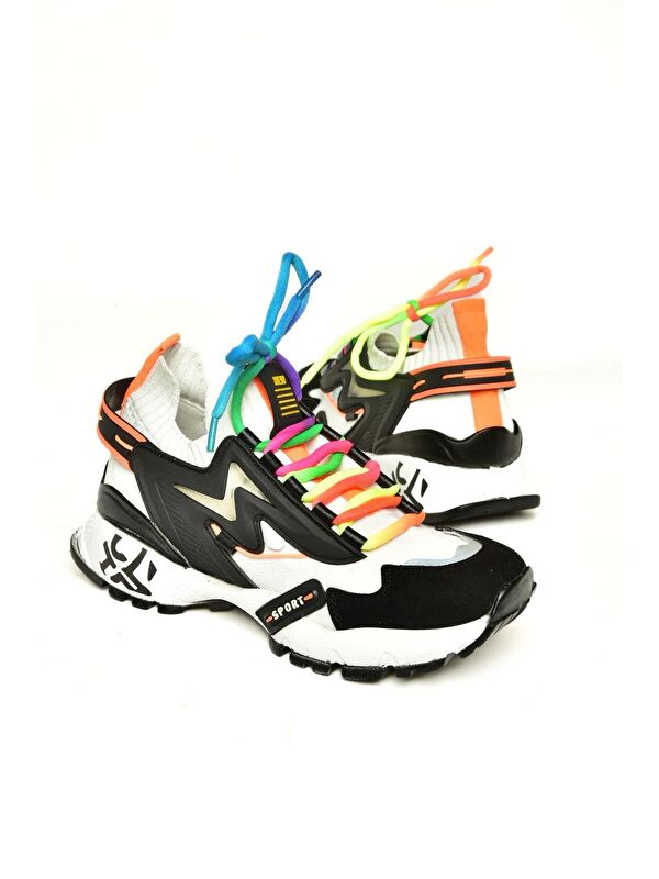 U6026025 Siyah Kadın Sneakers - Görsel 3