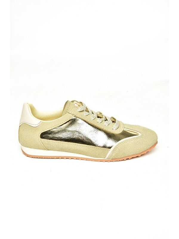 U8207305 Altın Kadın Sneakers - Görsel 2