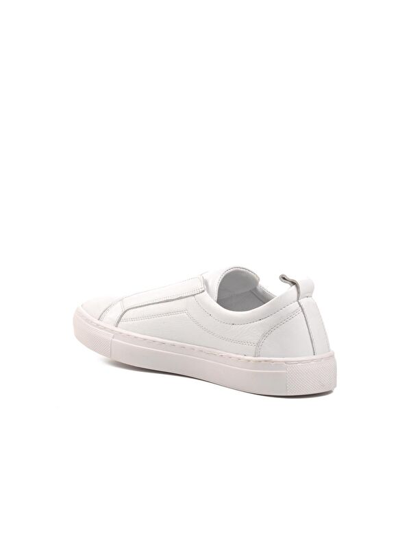 Rcdl 4215 Beyaz Hakiki Deri Erkek Casual Ayakkabı - Görsel 5