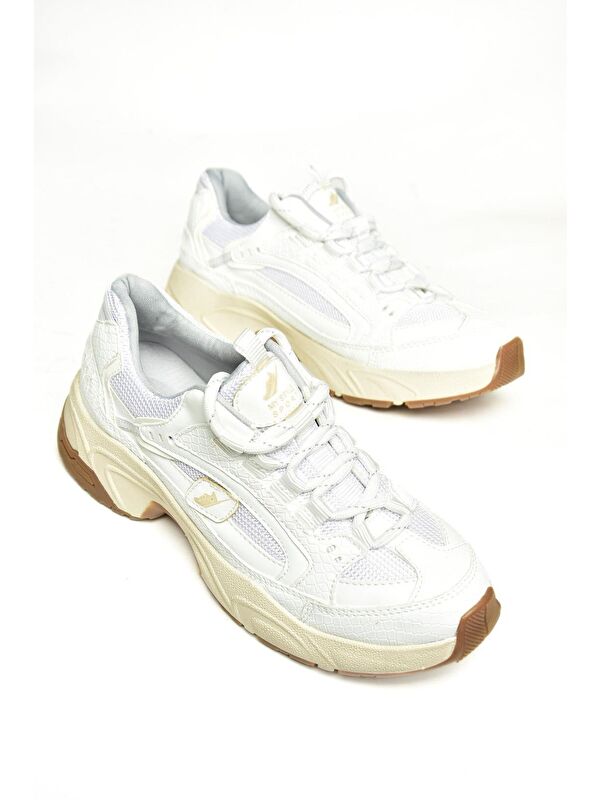 U3124142 Beyaz Kadın Sneakers - Görsel 4
