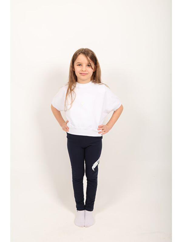 Toontoykids Kız Çocuk Baskılı Tayt