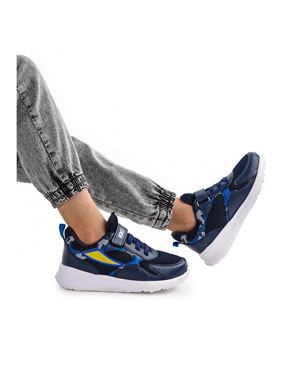 Cırtlı Fileli Erkek Çocuk Spor Ayakkabı 3004 - Görsel 3