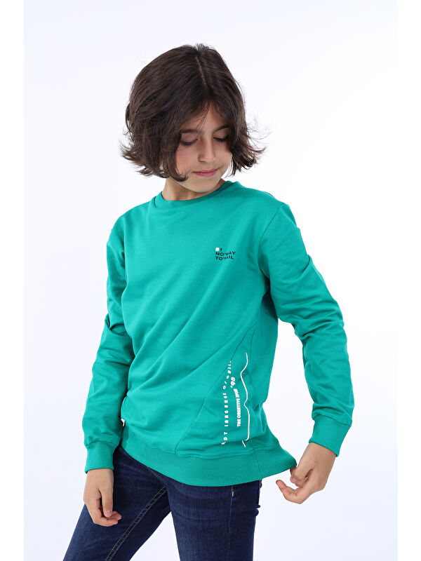 Toontoykids Erkek Çocuk Baskılı Sweatshirt