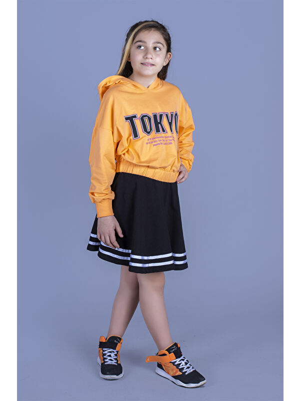 Toontoykids Kız Çocuk Baskılı Etekli Takım