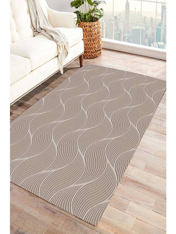 Jassrug Rölyef Halı 150X220 Orla Bej BEJ