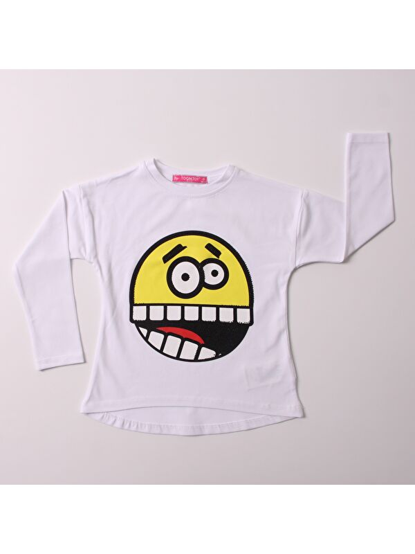 Toontoykids Kız Çocuk Sweatshirt Smile Baskılı