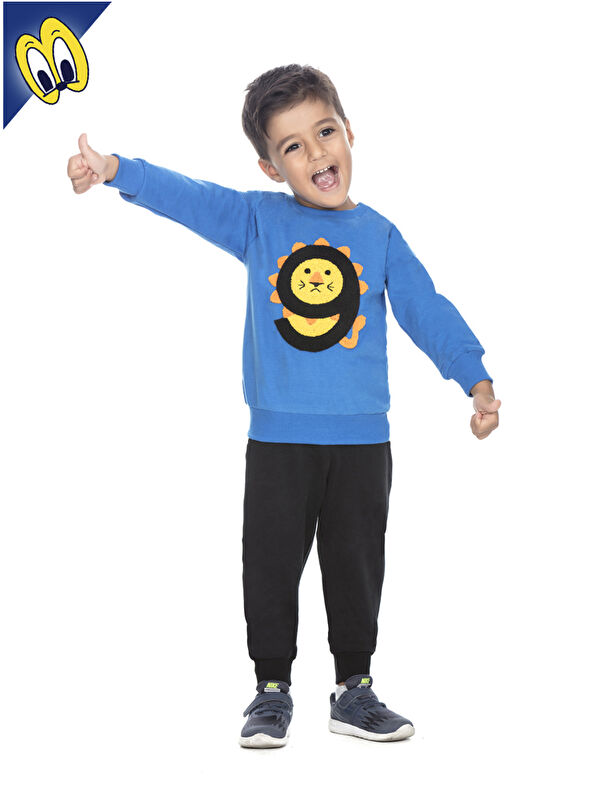 Toontoykids Erkek Çocuk Eşofman Takım 9 Aslan Nakışlı