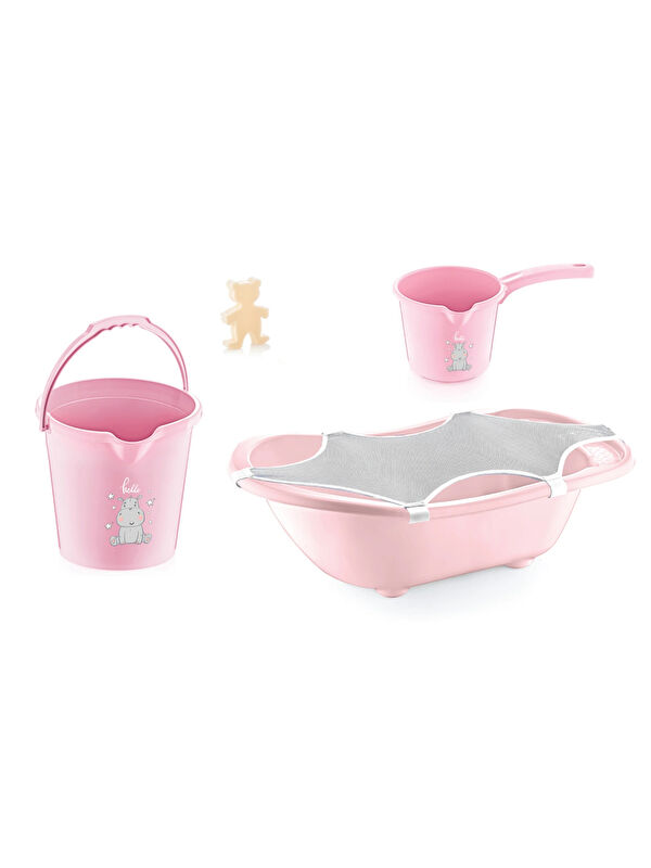 Babyjem 5 Parça Banyo Küvet Seti Pembe