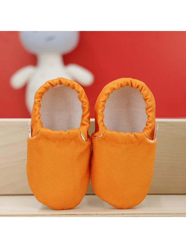 Desenli Bebek Patiği, Kaydırmaz Taban, Ev Kreş Ayakkabısı Panduf - Görsel 5