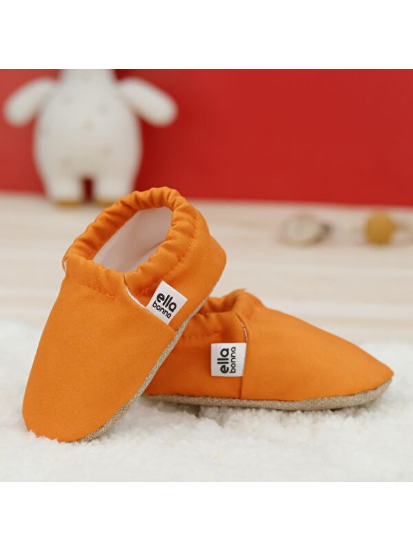 Desenli Bebek Patiği, Kaydırmaz Taban, Ev Kreş Ayakkabısı Panduf - Görsel 7