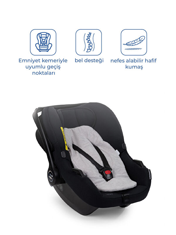 Babyjem Ana Kucağı Bel Desteği Havlu Gri