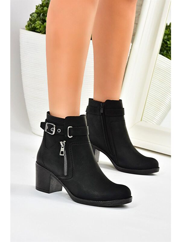 L6741615 Siyah Kadın Bot - Görsel 5