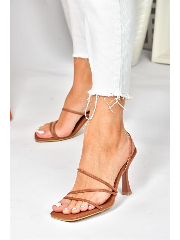 Taba Kalın Topuklu Kadın Ayakkabı P590033909 - Görsel 3