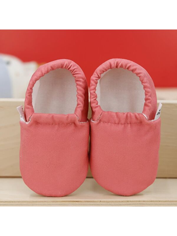 Desenli Bebek Patiği, Kaydırmaz Taban, Ev Kreş Ayakkabısı Panduf - Görsel 5