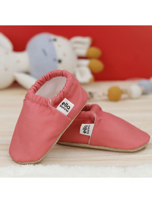 Desenli Bebek Patiği, Kaydırmaz Taban, Ev Kreş Ayakkabısı Panduf - Görsel 7