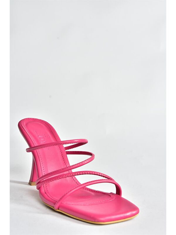 Fuşya Kalın Topuklu Kadın Ayakkabı P590033909 - Görsel 6