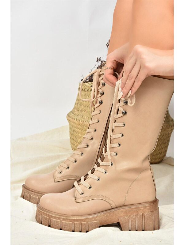 L9960810 Ten Kadın Çizme - Görsel 4