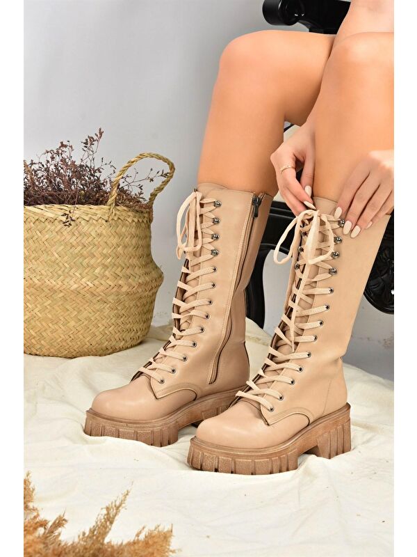 L9960810 Ten Kadın Çizme - Görsel 5