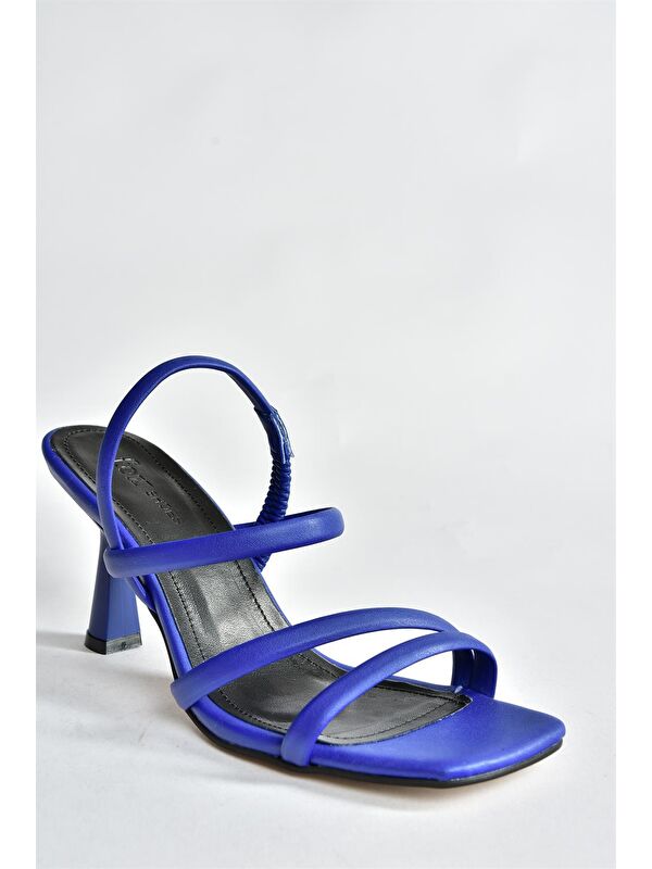 Saks Mavi İnce Topuklu Kadın Ayakkabı P404471009 - Görsel 6