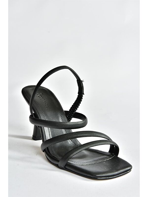 Siyah İnce Topuklu Kadın Ayakkabı P404471009 - Görsel 6