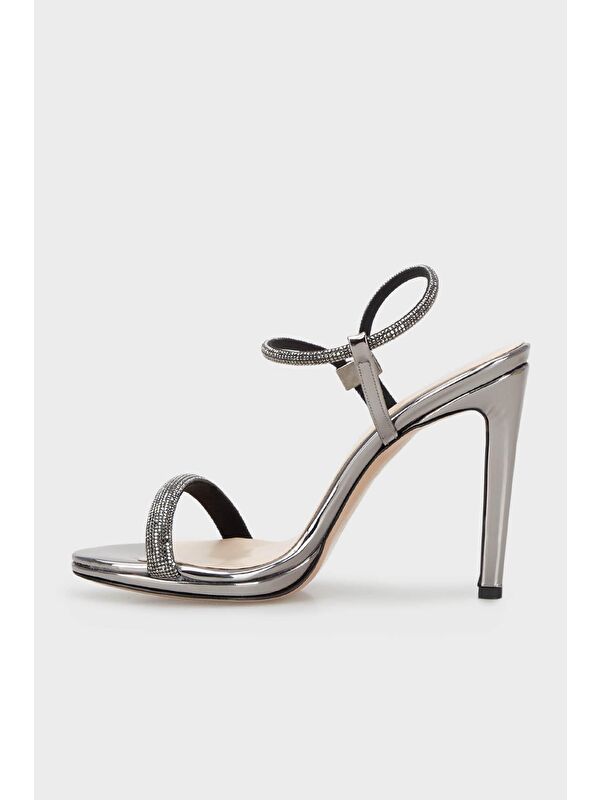 Taşlı Kemerli Topuklu Abiye Kadın Ayakkabı 3475891805 - Görsel 3