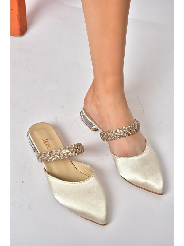 M272032104 Bej Kadın Terlik - Görsel 5