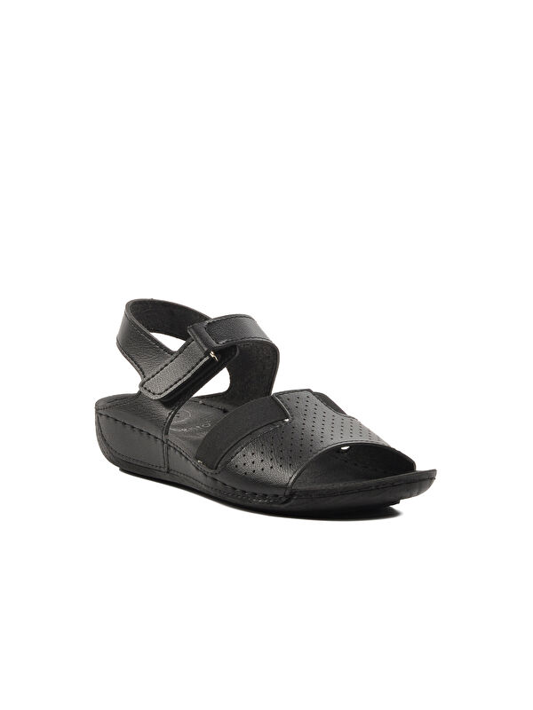 Siyah Anatomik Kadın Sandalet 16.047 Z - Görsel 4