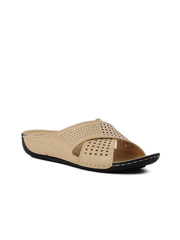 Bej Anatomik Kadın Günlük Terlik 16.004 - Görsel 4