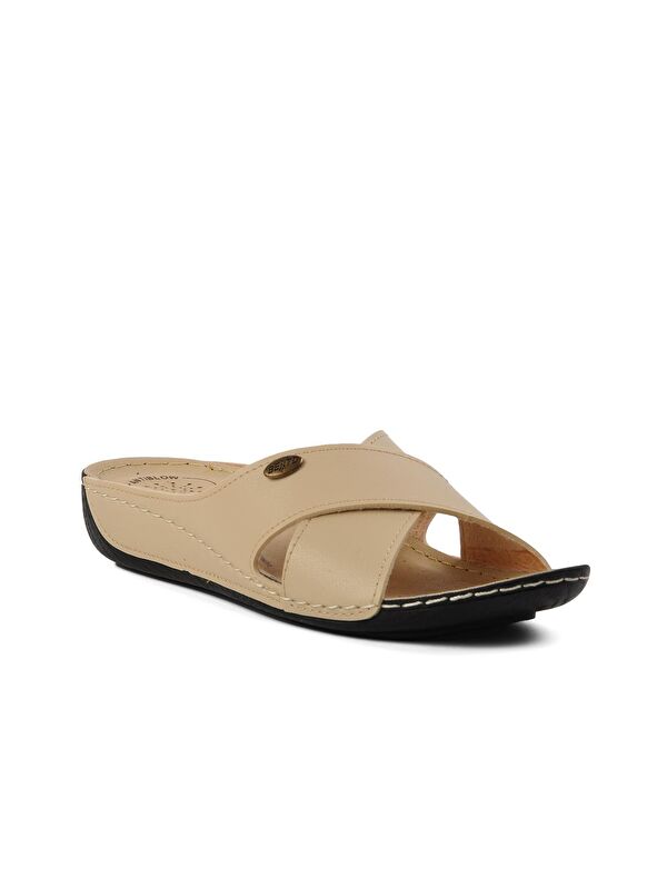 Bej Anatomik Kadın Günlük Terlik 16.032 - Görsel 4