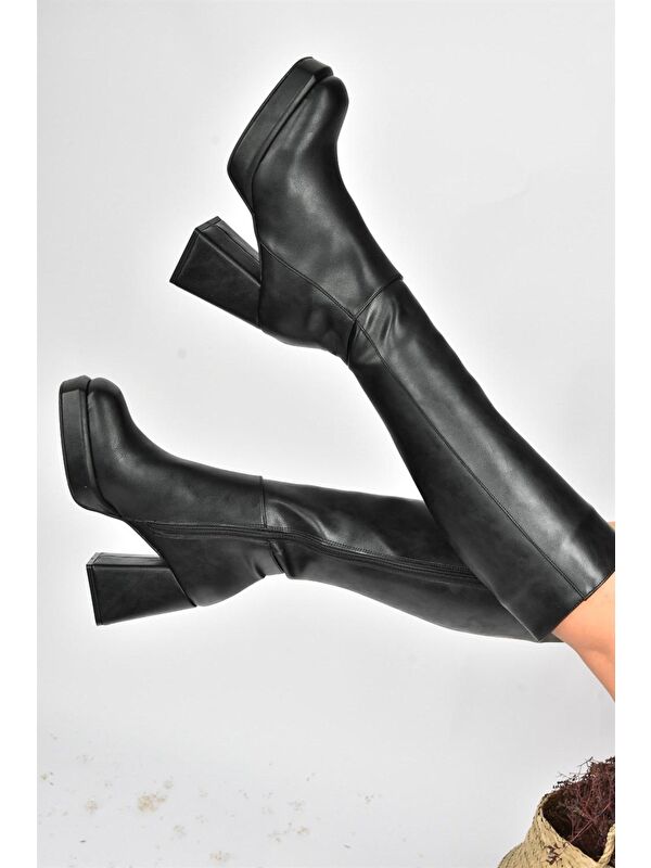 L2823901 Siyah Kadın Çizme - Görsel 5