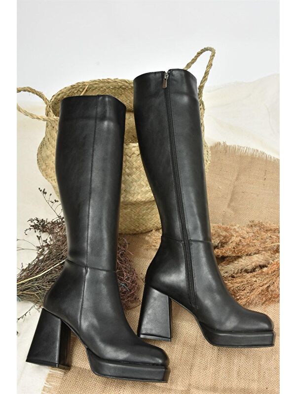 L2823901 Siyah Kadın Çizme - Görsel 6