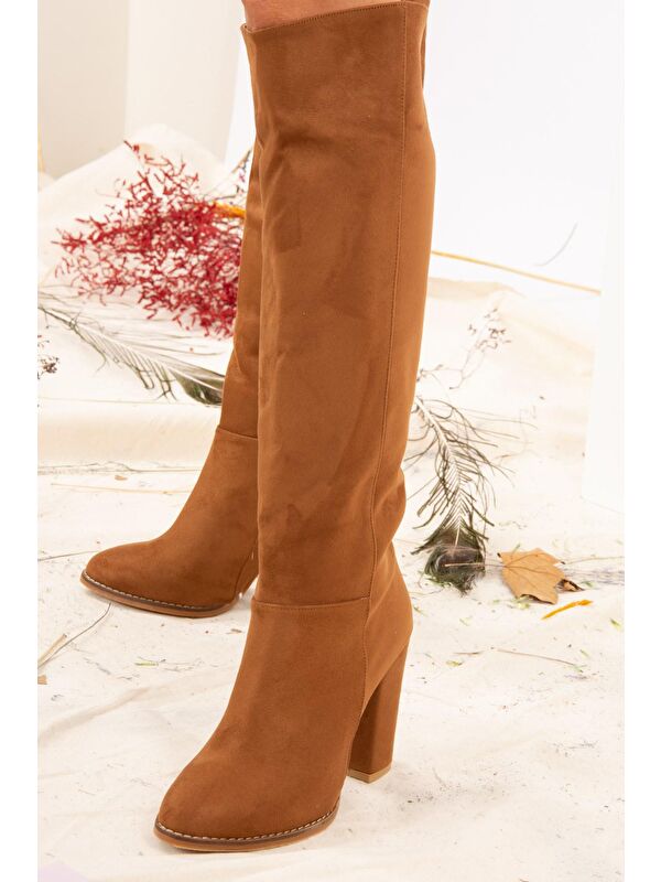 G922920502 Taba Kadın Çizme - Görsel 3