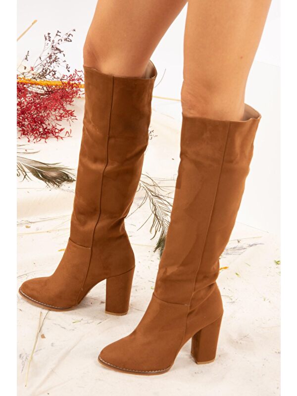 G922920502 Taba Kadın Çizme - Görsel 4