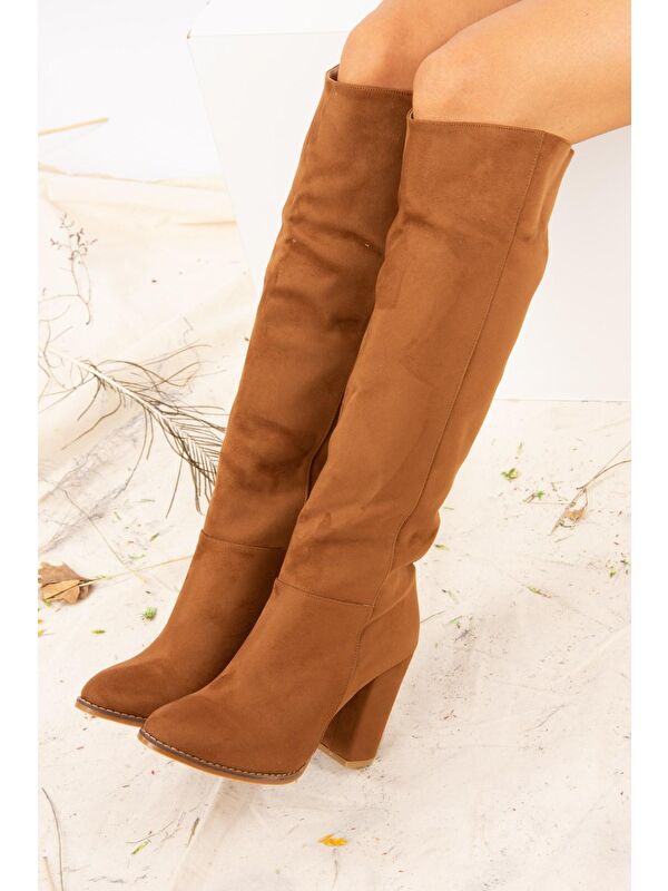 G922920502 Taba Kadın Çizme - Görsel 5