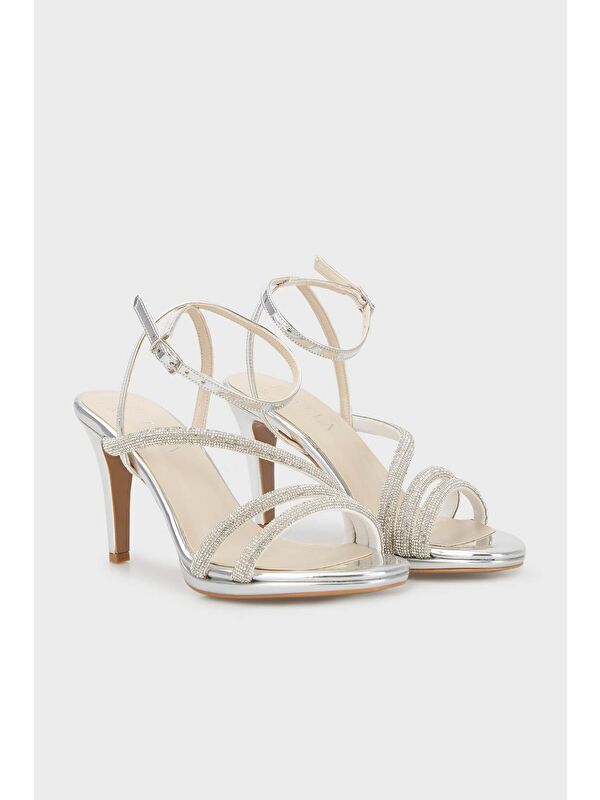 Taşlı Topuklu Abiye Kadın Ayakkabı 3475871733 - Görsel 4