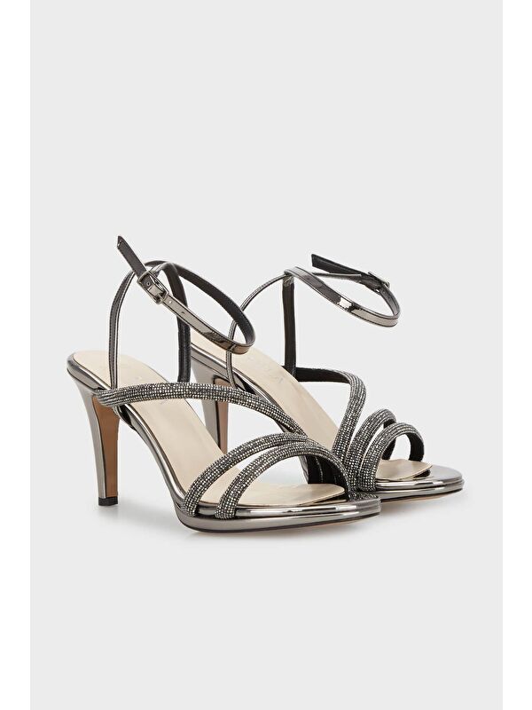 Taşlı Topuklu Abiye Kadın Ayakkabı 3475871733 - Görsel 4