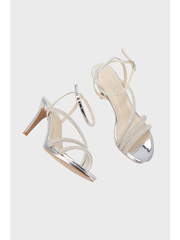 Taşlı Topuklu Abiye Kadın Ayakkabı 3475871733 - Görsel 6