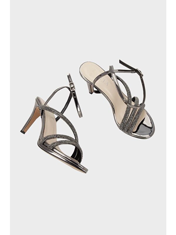 Taşlı Topuklu Abiye Kadın Ayakkabı 3475871733 - Görsel 6