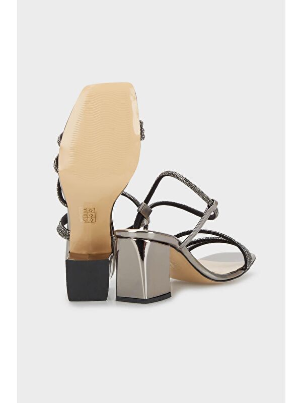 Taşlı Tokalı Topuklu Abiye Kadın Ayakkabı 347ELLA1705 - Görsel 5