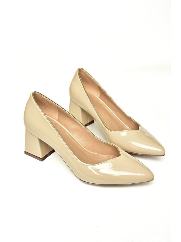 U8206211 Ten Kadın Topuklu Ayakkabı - Görsel 4