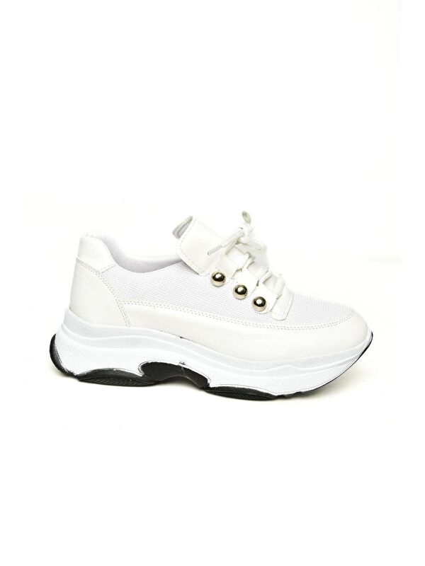 U2390326 Beyaz Kadın Sneakers - Görsel 2