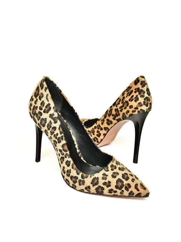 T6761920 Taba Kadın Topuklu Ayakkabı - Görsel 4