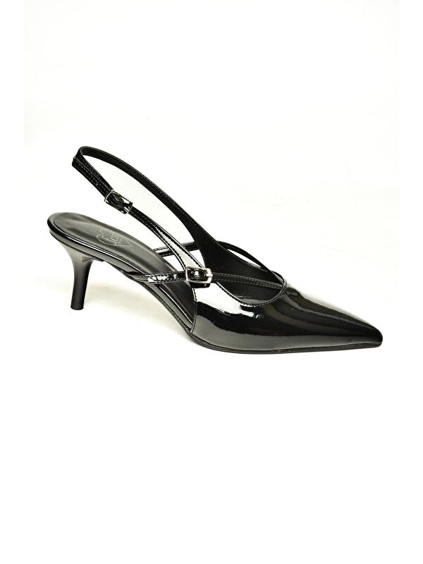 U6540745 Siyah Kadın Topuklu Ayakkabı - Görsel 2