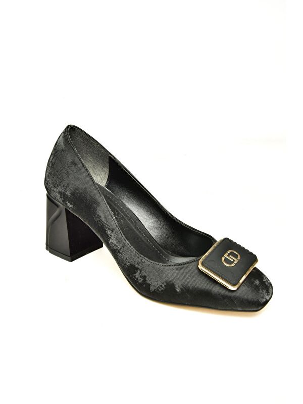 U8209544 Siyah Kadın Topuklu Ayakkabı - Görsel 3