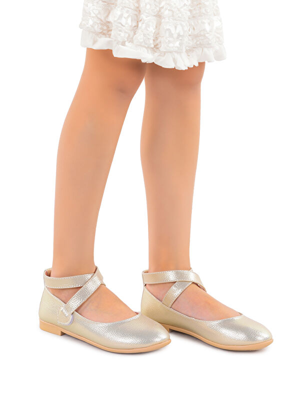 Vette Vakko Cırtlı Kız Bebek Babet Ayakkabı - Görsel 3